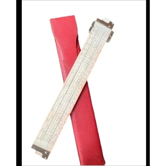 Vtg Keuffel & Esser Slide Rule w/ Red Case – Engineering Tool - Picture 1 of 7